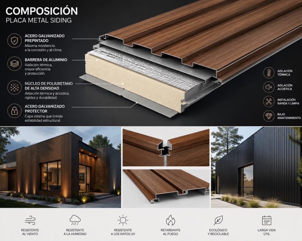 placas metal siding